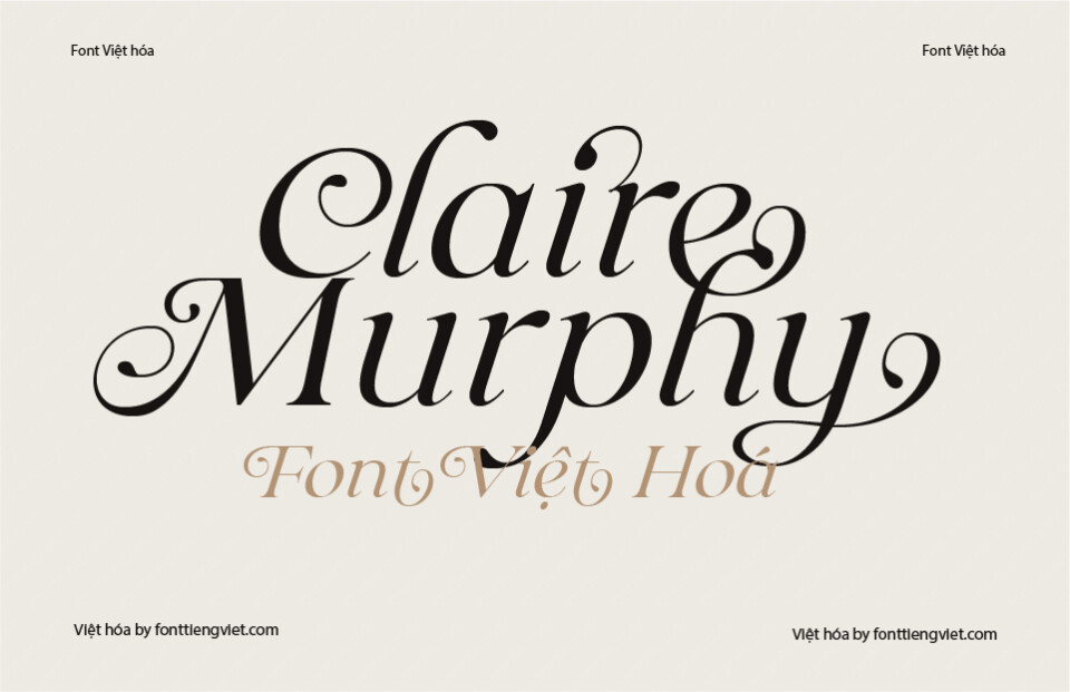 Font Việt hóa 1FTV VIP Claire Murphy