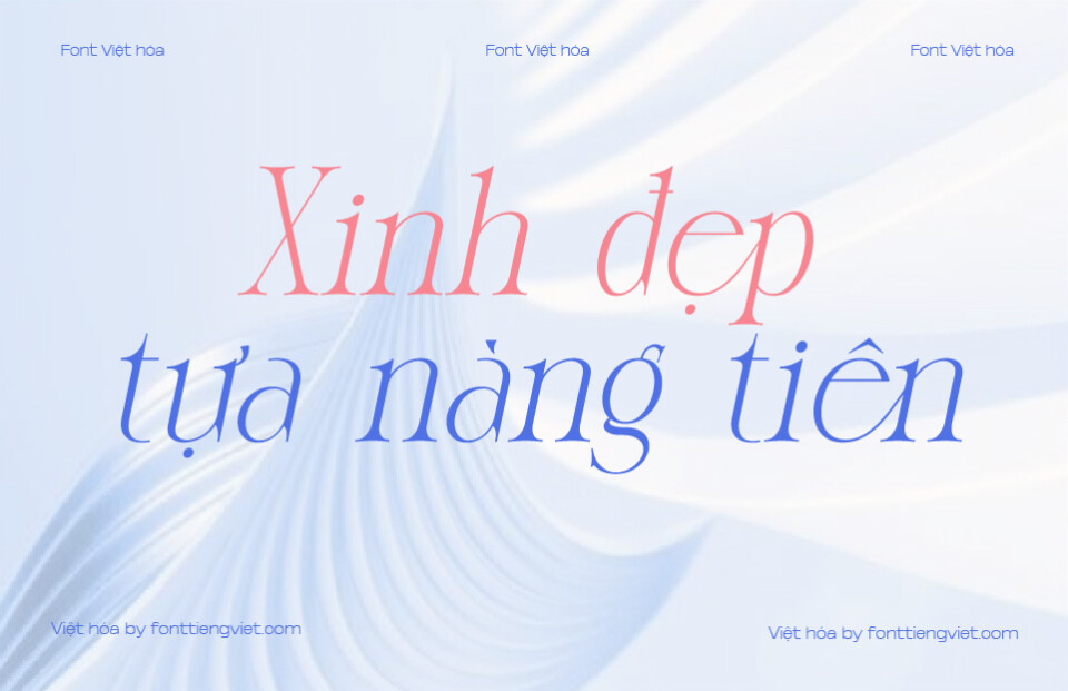 Font 1FTV VIP Morgina Italic Việt hóa