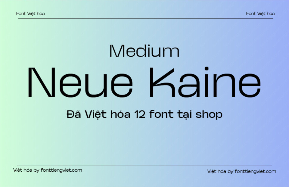 Font Việt hóa 1FTV VIP Neue Kaine Medium