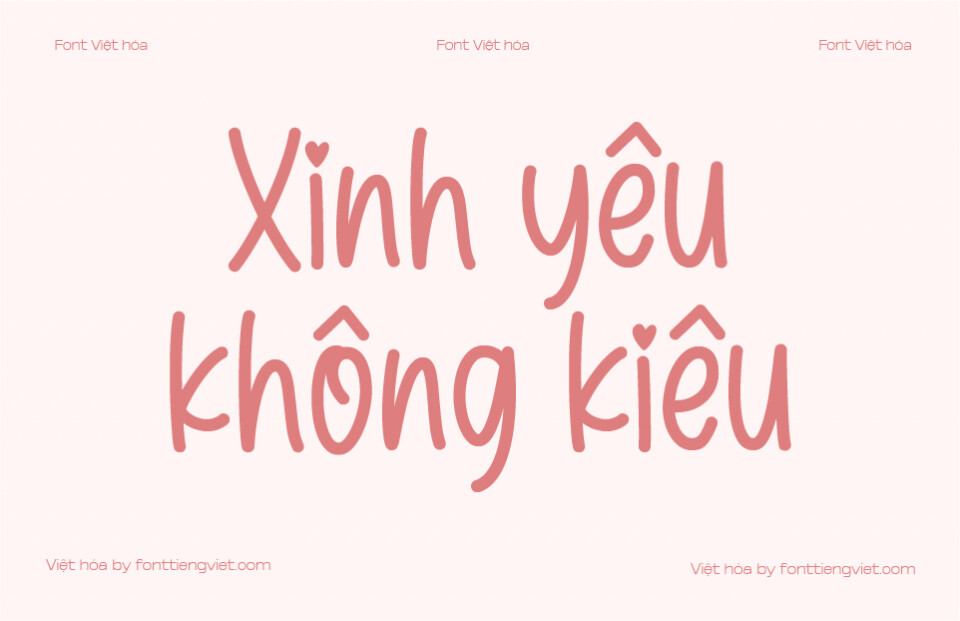 Font Việt hóa 1FTV VIP Romantic