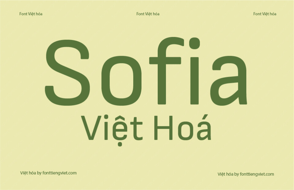 Font Việt hóa 1FTV VIP Sofia Sans Regular