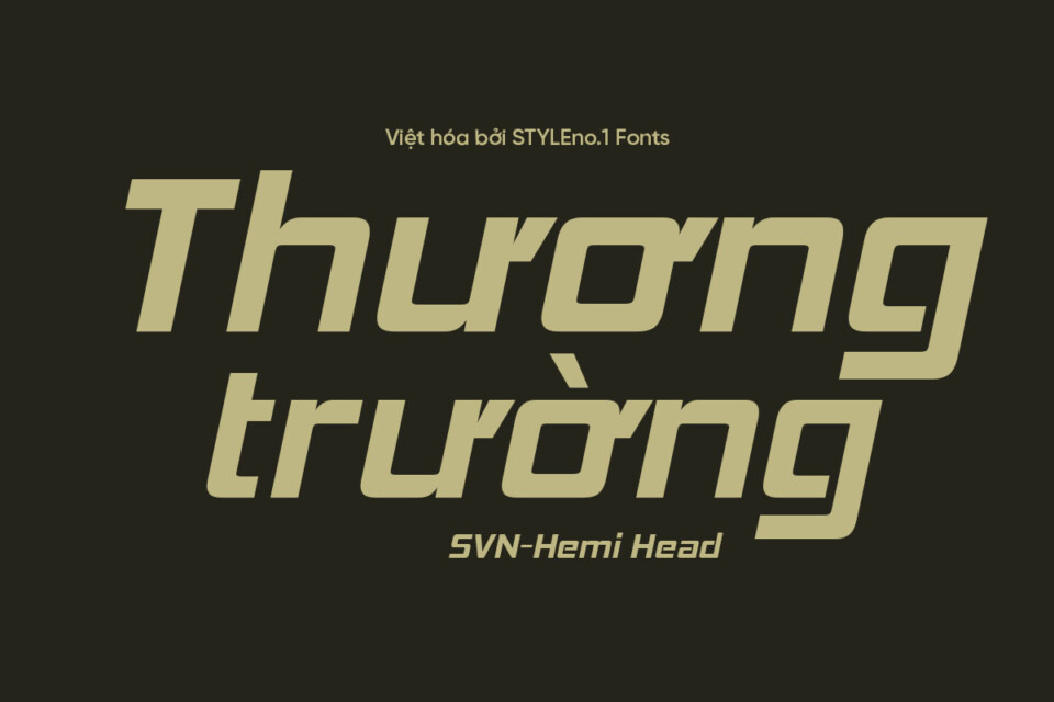 Font Việt hóa SVN Hemi Head