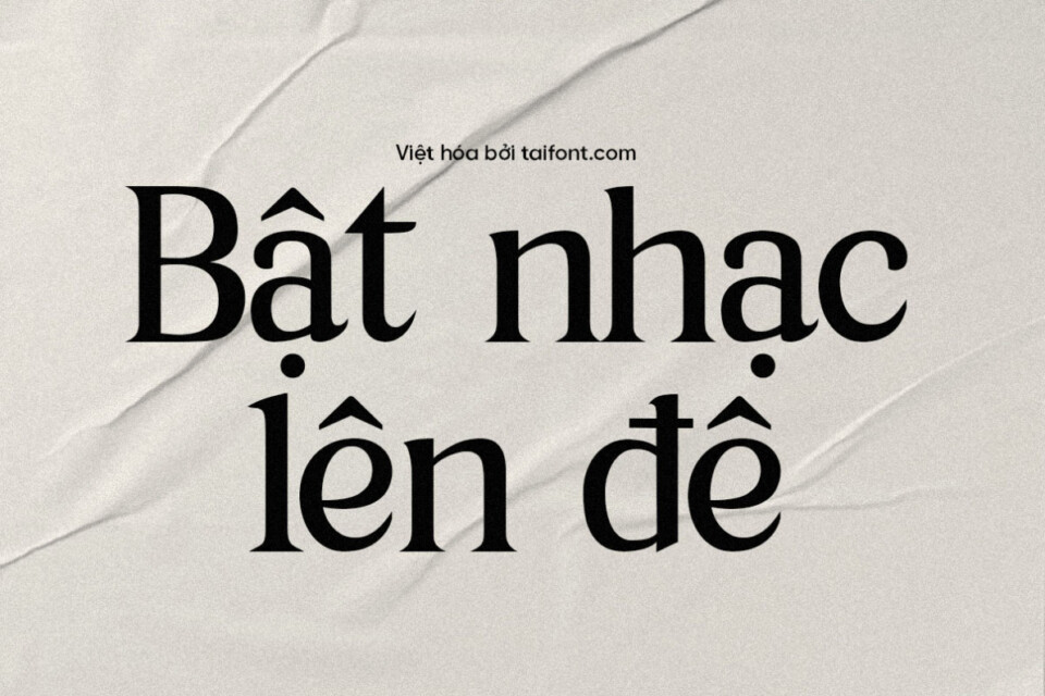 Font Việt hóa TF Times New Normal