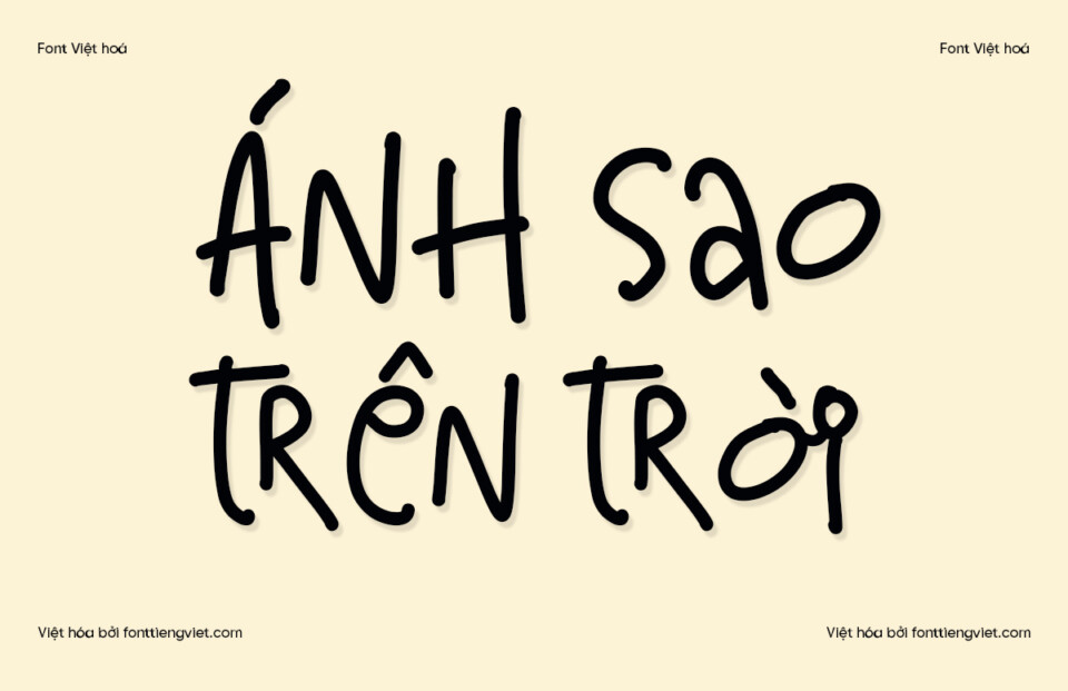 Font Việt hóa 1FTV VIP Kindly Crunch