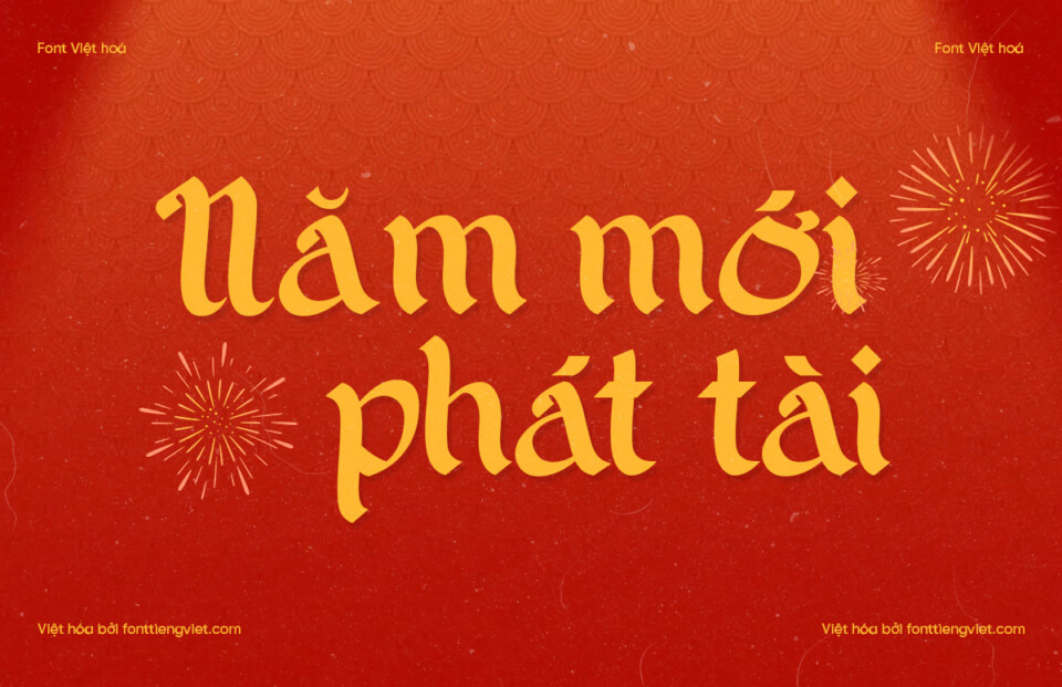 Font Việt hóa 1FTV VIP Selamat Raya – Font tết