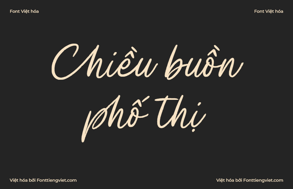 Font Việt hoá 1FTV VIP Billie James – Brush