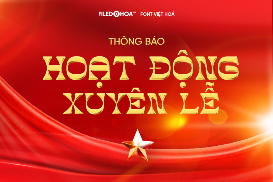 Font Việt hoá FDH Namely – Font quốc khánh đại lễ