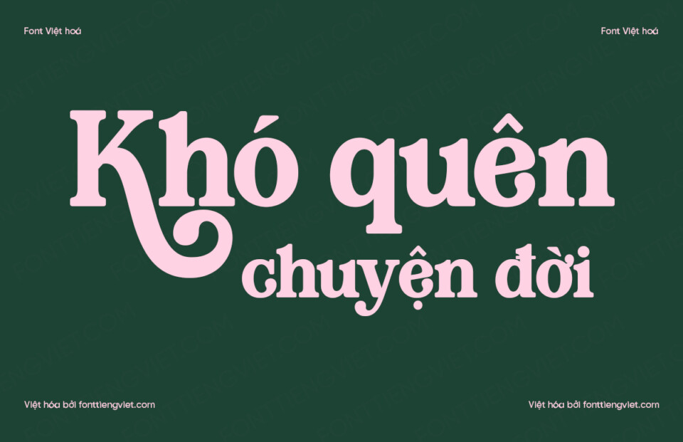 Font Việt hóa 1FTV VIP Hanela Rusty