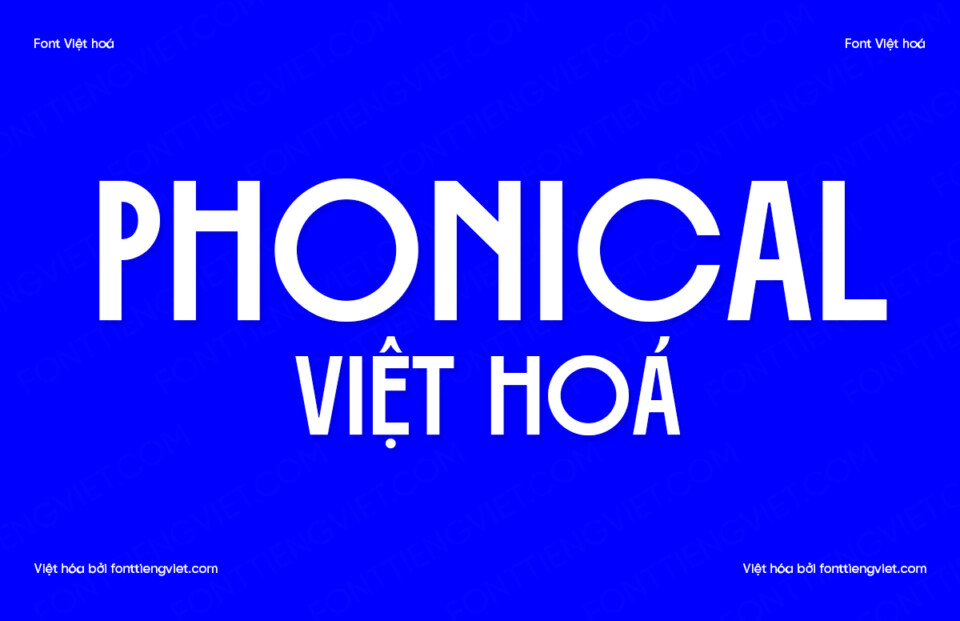 Font Việt hóa 1FTV VIP Phonical