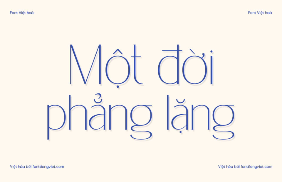 Font Việt hóa 1FTV VIP Delicate Elegance