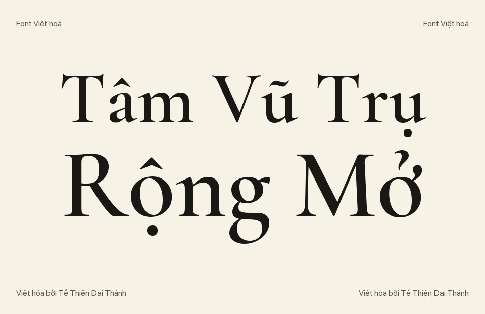 Font việt hóa Cormorant Garamond
