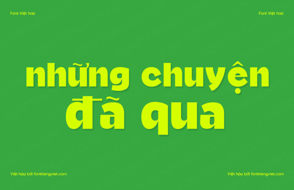 Font Việt hóa 1FTV VIP Bakery Cafes