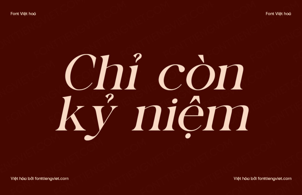Font Việt hóa 1FTV VIP Ragille Italic
