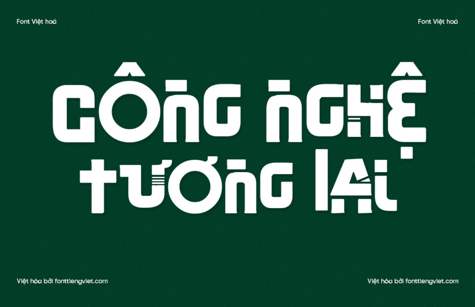 Font Việt hóa 1FTV VIP Shizuoka Cyberpunk