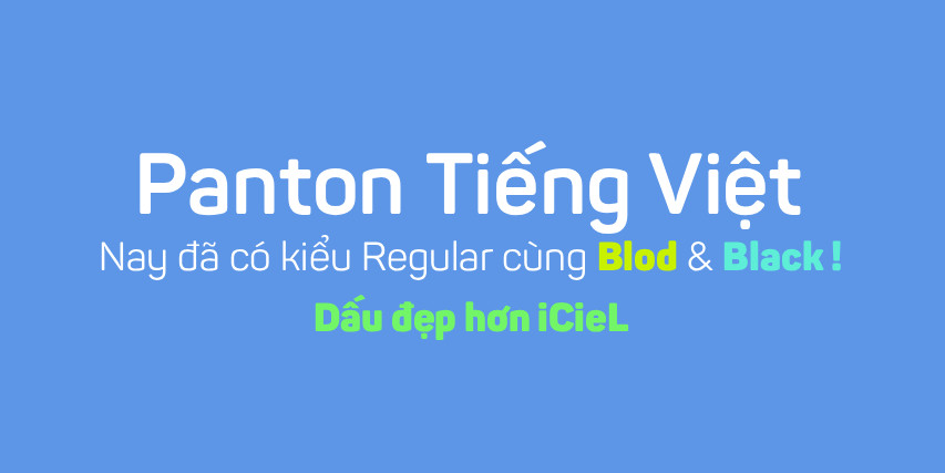 Font NÂNG LY Panton Việt Hoá Đẹp Hơn iCieL